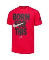 Nike 3BRAND by Russell Wilson Big Boys and Girls Red Born For This T-Shirt