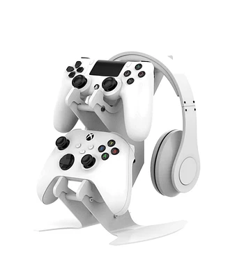Controller Holder, Game Controller Headset Stand for Xbox/ PS5 / PS4 / Ns/Pc/Headset Universal Organizer for Video Game Accessories