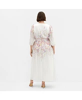 City Chic Plus Keyla Print Maxi Dress