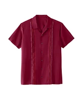 KingSize Big & Tall Short Sleeve Embroidered Island Shirt