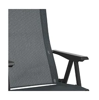Patio Steel Arm Chair – Modern Outdoor Seating for Any Space