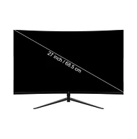 Refurbished:Z-edge 27 inch 1920x1080 Full Hd 200Hz 1ms Curved Gaming Monitor, HDMI2.1, DisplayPort1.4, FreeSync, Support Vesa Mount