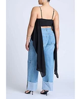 Eloquii Plus Cascading Crop Top