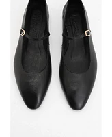 Lara Leather Mary Jane Flats
