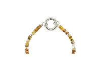 Finley Multi-Stone Beaded Stainless Steel Bracelet