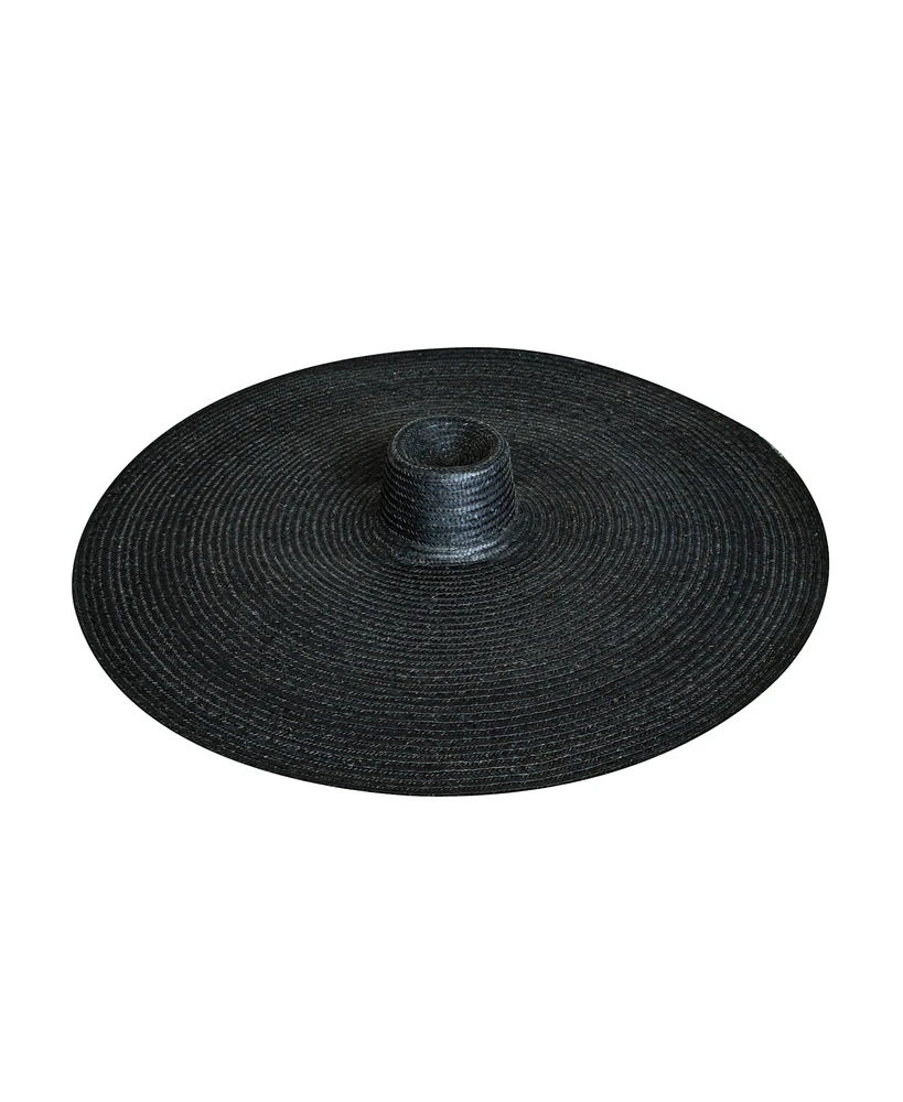 Solana Oversized Straw Hat In Black
