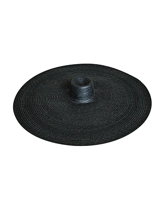 Solana Oversized Straw Hat In Black