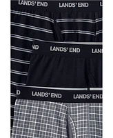 Lands' End Men's Comfort Knit Boxer 3 Pack