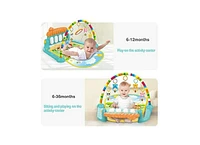 Baby Play Mat Newborn Piano Toys Music Mirror Gym Floor Playmat Infants