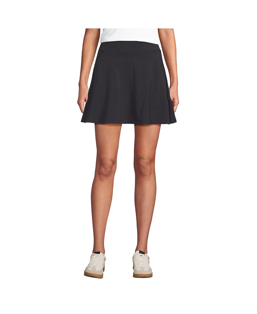 Lands' End Women's Active Adaptive Lycra Skater Skorts
