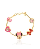 Disney Minnie Mouse Charm Bracelet with Heart Accents