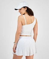 Id Ideology Women's Soft Asymmetrical Cropped Tank Top, Exclusively at Macy's