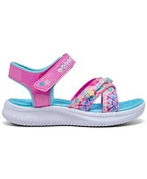 Skechers Little Girls' Jumpsters Sandal - Tie Dye BFFs Sandals from Finish Line