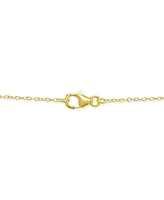 18" Opal (1-1/2 ct. t.w.) and White Topaz (5/8 ct. t.w.) Pendant Necklace in 18k Gold-Plated Sterling Silver
