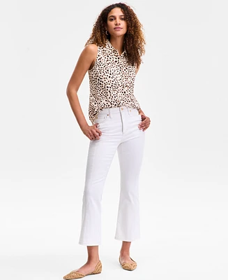 I.n.c. International Concepts Women's High-Rise Cropped Flare Jeans, Exclusively at Macy's