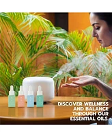 100% Pure Natural Essence Essential Oils – Nature s Healing Power with Eucalyptus, Frankincense, Lavender, and Peppermint