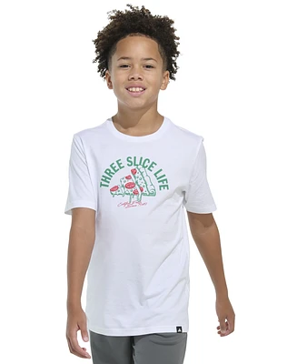 adidas Big Boys Short-Sleeve Three Slice Life Graphic Cotton T-Shirt