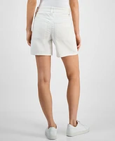 Style & Co Petite Utility-Pocket Denim Shorts, Exclusively at Macy's