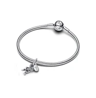 Pandora Pave Infinity Knot Dangle Sterling Silver Charms
