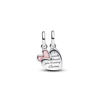 Pandora Splitable Mother Daughter Dangle Sterling Silver Charms