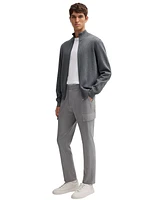 Boss by Hugo Men's Knit Pinstripe Zip-Up Cardigan