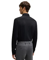 Boss by Hugo Men's Textured Performance Slim-Fit Dress Shirt