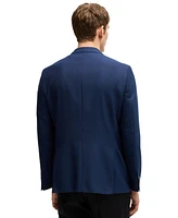 Boss by Hugo Men's Slim-Fit Patterned-Wool Jacket