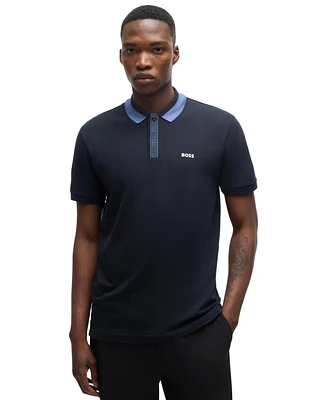 Boss by Hugo Men's Contrast Logo Polo Shirt