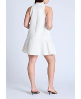 Eloquii Plus Mock Neck Belted Mini Dress