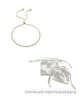 Adornia Gold Adjustable Tennis Bolo Bracelet