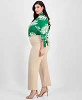 Anne Klein Plus Hollywood Straight-Leg Ankle Pants