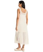 The Good Journey Women's Cotton Crochet Sleeveless Maxi Dress
