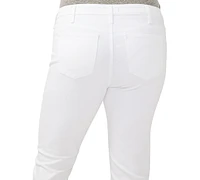 Silver Jeans Co. Plus Elyse Mid Rise Comfort Fit Capri
