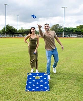 PoolCandy Stars Stripes Portable Cornhole Toss Set with Carrying Case
