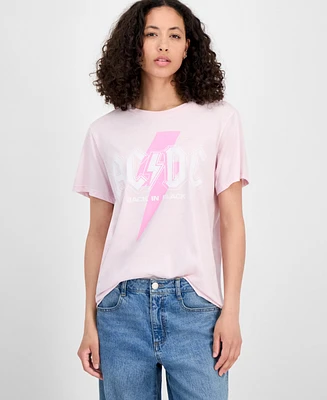 Grayson Threads, The Label Juniors' Crewneck Ac/Dc T-Shirt