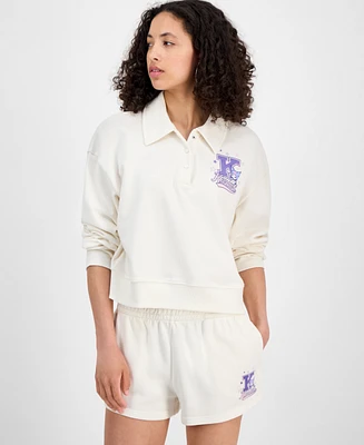 Grayson Threads, The Label Juniors' Collared Kuromi Sweatshirt