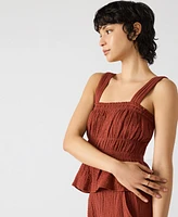 Steve Madden Women's Gabrielle Smocked Top