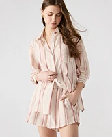 Steve Madden Women's Marguerite Striped Pull-On Shorts