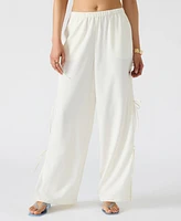 Steve Madden Women's Fia Side-Tie Wide-Leg Pants
