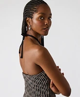 Steve Madden Women's Tatum Knit Halter Dress