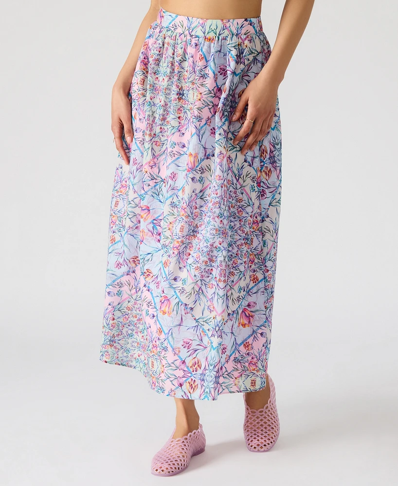 Steve Madden Women's Carly Printed Cotton Maxi Skirt