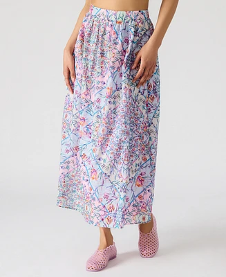 Steve Madden Women's Carly Printed Cotton Maxi Skirt