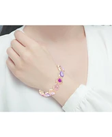 Laundry by Shelli Segal Mutli Colored Enamel and Stone Stretch Bracelet