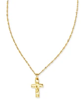 Kendra Scott Amelia Gold-Tone Crystal Cross Necklace Gift Set