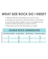 3.5” H Polyresin Landscape Fake Rock Cover