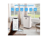 9500-btu Doe White Vented Wi-Fi enabled Portable Air Conditioner with Remote Cools 700-sq ft