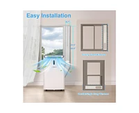 9500-btu Doe (115-Volt) White Vented Wi-Fi enabled Portable Air Conditioner with Heater and Remote Cools 700-sq ft