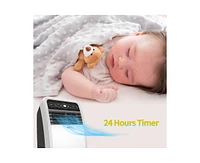 4000-btu Doe (115-Volt) White Vented Portable Air Conditioner with Remote Cools 200-sq ft