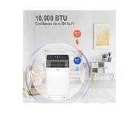 6400-btu Doe (115-Volt) White Vented Portable Air Conditioner with Remote Cools 300-sq ft