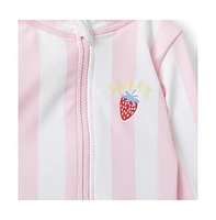Cotton On Baby Girls Lucy Long Sleeve Ruffle Back Swimsuit